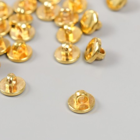 Buttons plastic on midnight "gold" 1 cm set 40 pcs-1