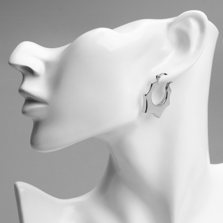 Earrings Metal Xuping shackles of voluptuousness, color silver-2