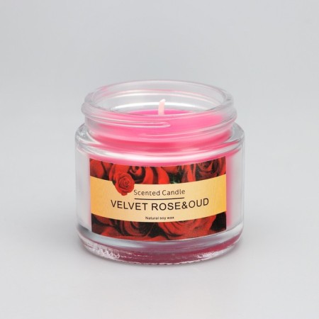 Aromatic candle "Velvet Rose & Oud", 5*5cm, 140 gr-2