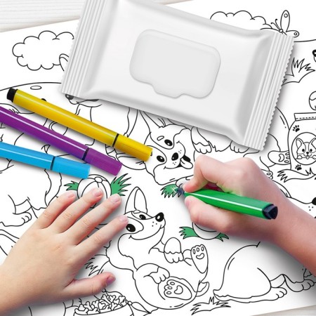 Magar-coloring reusable "dogs"-4