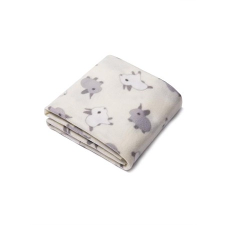 Fleet “Rabbits” plaid, size 100x140 cm, beige color-1