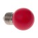 LED LEAZON LIGHTING "SHAR", G45, E27, 1.5 W, for Bels Lita, Red