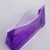 Cosmetic bag with a zip-skin clock, purple color
