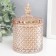 Casket Glass "Rombs and Dome" Caramel 14x8.2x8.2 cm