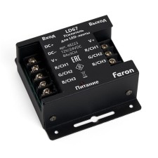 Amplifier for LED tape, RGB, 24A12-24V, LD67