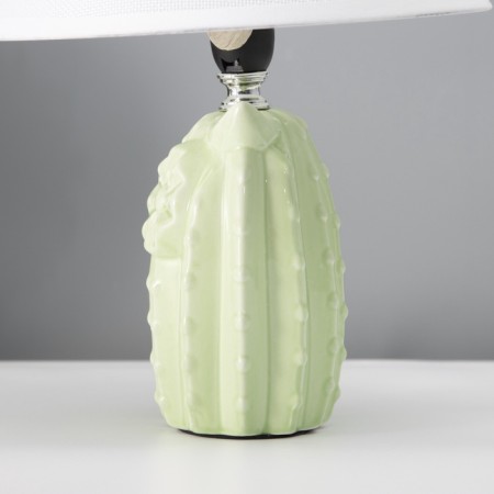 Traffic lamp with lampshade RISALUX "Owl", E14, 40 W, light green, 20 × 20 × 29 cm-6