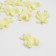 Bead "Bear" (set 10 pcs.), 3.4 × 2.4 × 1 cm, color light yellow