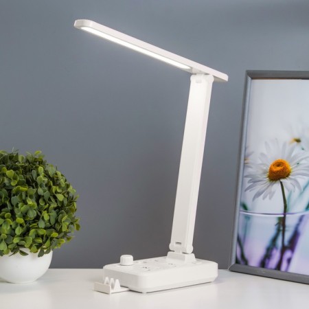 Board lamp "ERA" LED 8W 3000K-6000K Dimmer 2 rosett 2xUSB2.0 White 10x28x33cm RISALUX 9468-1
