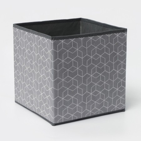 Stellying box for storing the forage "Forest", 25 × 25 × 25 cm, color gray color-4
