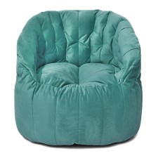 Chelsea chair, size 85x85 cm, velor fabric, turquoise color