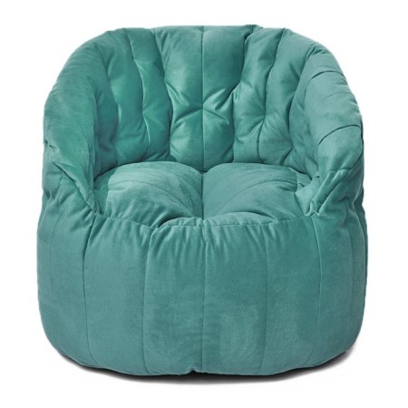 Chelsea chair, size 85x85 cm, velor fabric, turquoise color