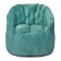 Chelsea chair, size 85x85 cm, velor fabric, turquoise color