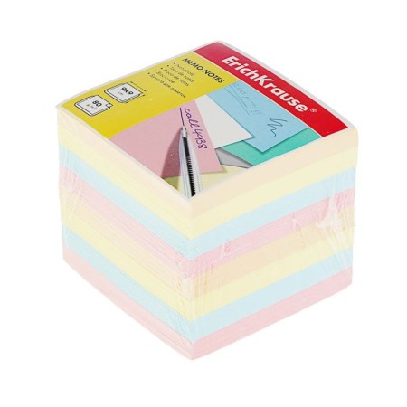 Block of paper for Erichkrause, 9 x 9 x 9 cm, density 80 g/m2, color