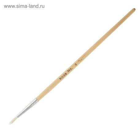 Koz's hand set, 3 pieces (No. 1, 2, 3), round, with wooden handles, in a blister-6