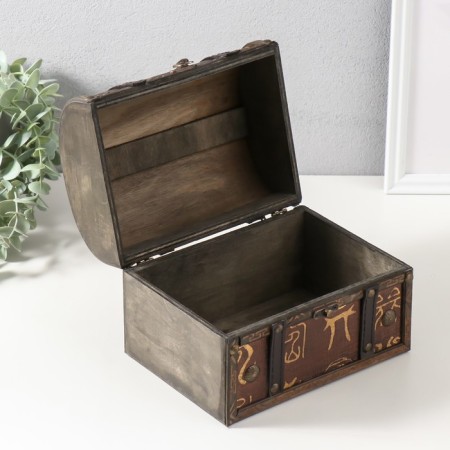Casket chest "Ancient inscriptions" 20x15x15.5 cm-2