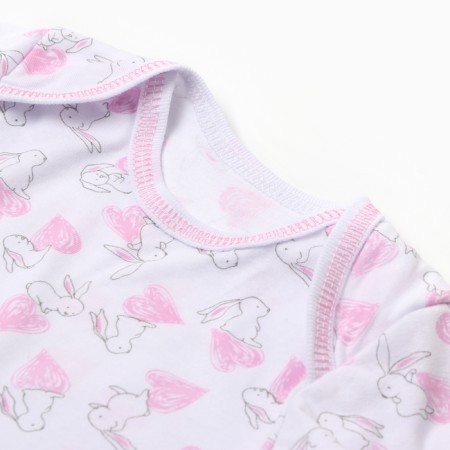 Children's T -shirt, white color/bunnies, height 74-1