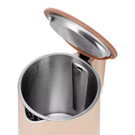 Electric ketta KitFort KT-6662-1, plastic, Metal flask, 1.5 l, 2200 watts, beige-1