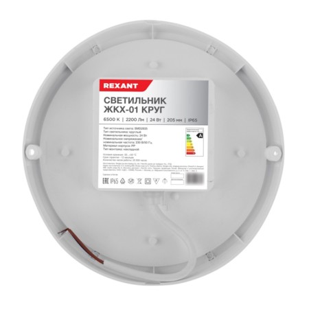 Luminer LED LED dust -proof circle IP65 24W 2200LM 6500K REXANT-4