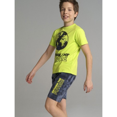Set for a boy: T -shirt and shorts, height 146 cm-7