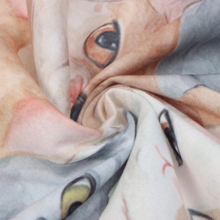 Plaid Ethel "Cozy Cats", 75x100 cm, 100% polyester, fleece-4