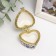 Coramics Coramics Heart "Blue Fairytale Flowers" 4,2x4.7x3 cm