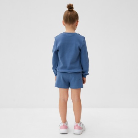 Kidsa (sweatshirt, shorts) minku, blue color, height 116 cm-15