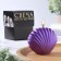 Figure candle "shell", 4x9x6.5 cm, purple, in the box