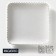 Porcelain plate square Magistro "Blanche. Flower ", 26.5 × 26.5 cm, white color