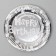 Paper plates “Happy birthday”, set, 6 pcs., Silver color