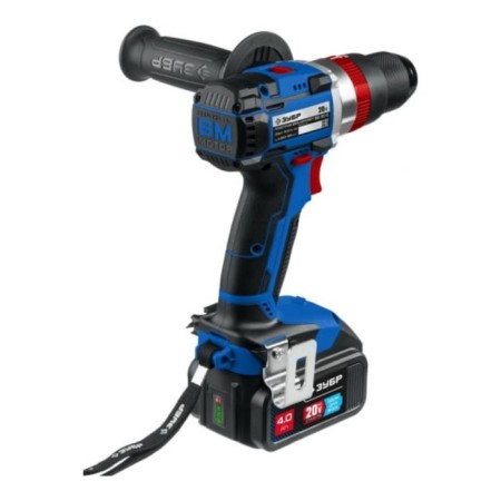 Drill-shuruvret bison DBS-201-42, shock, 2x4 Ah, BZP, 1-13 mm, Li-Lon, 60 nm-2