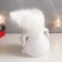 Souvenir Polystone "Business Snowman in a white scarf, Mishura cap" 23x13x16 cm