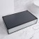 Organizer for storage "WET GLASS", 1 section, glass, with a mirror base, 29 × 17.5 cm, the color is transparent/black