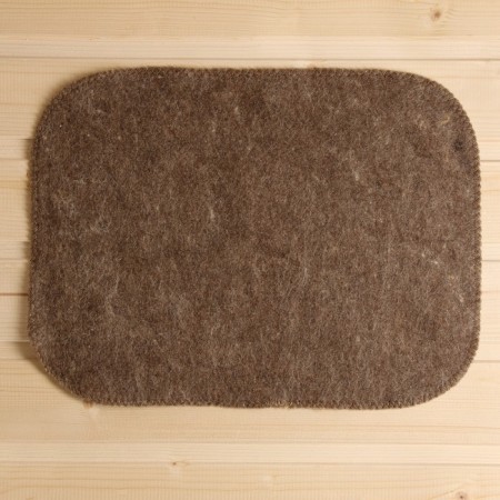 Bath mat "Classic" felt, dark, 40x30cm-2