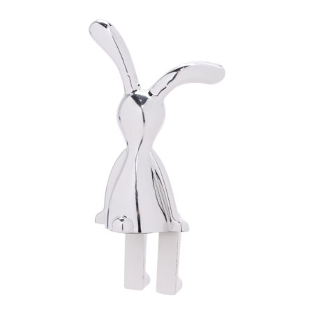 Toy on the car panel, bunnies, chrome, plastic, set 2 pcs-4