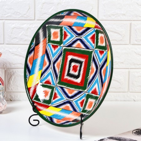 Largan Rishtan ceramics "Atlas", 31 cm, multi -colored-2