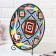 Largan Rishtan ceramics "Atlas", 31 cm, multi -colored