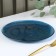 Black dining plate "Rimini", d = 27 cm, blue color