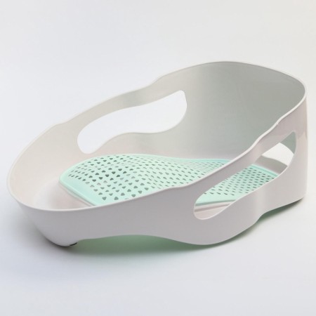 Mill for bathing newborns, white/mint color, 0-6 months, rr 43x30x19cm-6