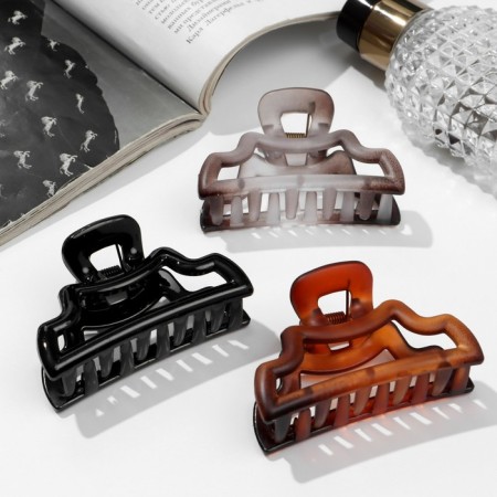 Hair crab "gloss" arc angles, 7 cm, mix-2
