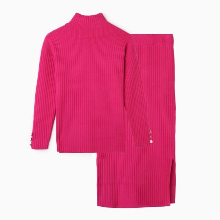 Women's costume (jumper/skirt), fuchsia color, one size (46-50)-4