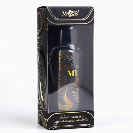 A bottle for feeding “M&B”, classic throat, with handles, 250 ml., 0 months, gold collection-11