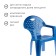 Chair, 58.5 x 54 x 80 cm, blue color