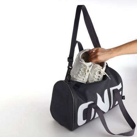 Female sports bag, textura, small size, gray color-7