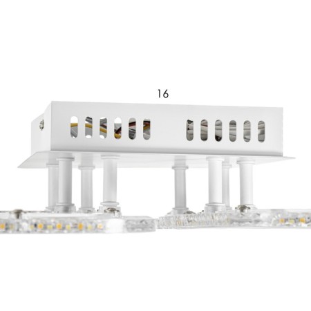 The chandelier is LED DIM. Losanga du 3 dir. 82W white 51x51x7.5cm Ritter-8