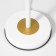 Charlie table lamp 1x40W E27 white 18x15.5x45.5 cm Risalux