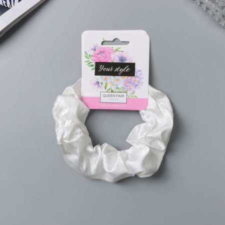 Hair gum "Orbit" Classic Galant, 10 cm, white