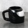 Ceramic “helmet” mug, black, 600 ml, black color