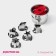 Form for cooking, 5 nozzles, silver color