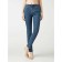 Women's jeans with a high landing CONTE Elegant Slim, size XL, color authentic blue