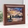 Key closed "Early in the morning" 26.5x31.5 cm nut